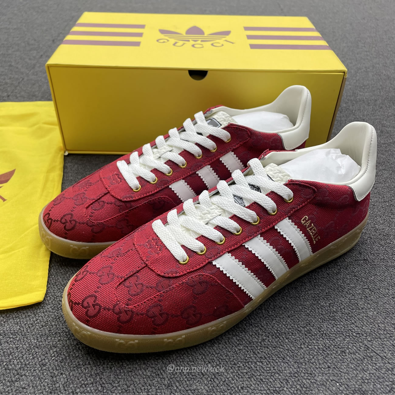 Adidas X Gucci Gazelle Original Gg Red 737967 Faaw3 6451 (7) - www.newkick.vip